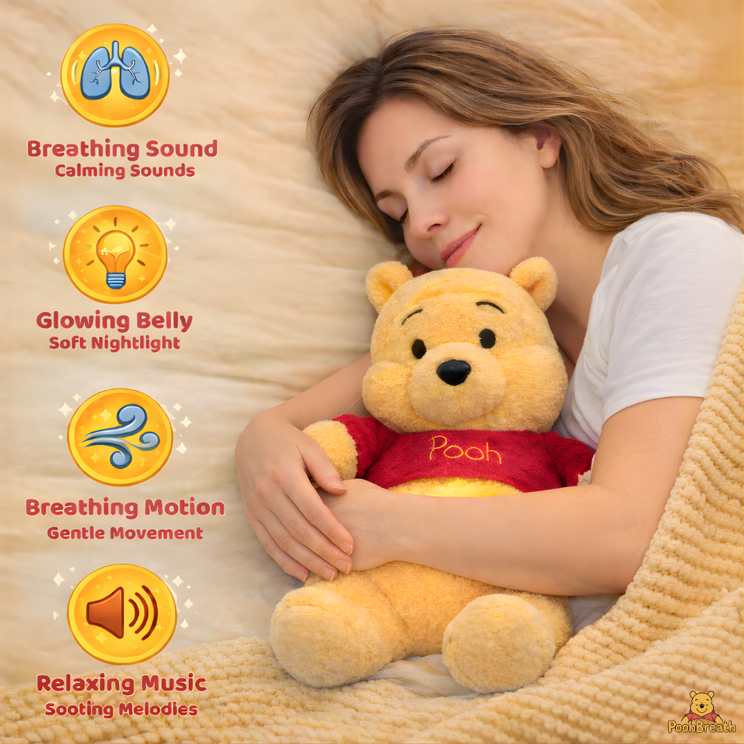 Mini&More - Breathing Pooh Plush for Anxiety