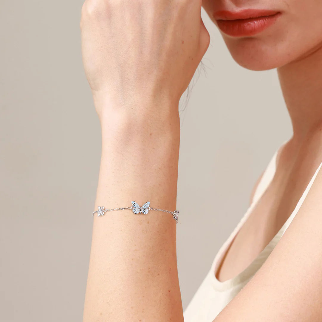 Mini&More. Butterfly Glow In The Dark Luminous Enamel Bracelet