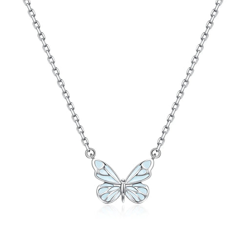Mini&More. Butterfly Glow In The Dark Luminous Enamel Necklace