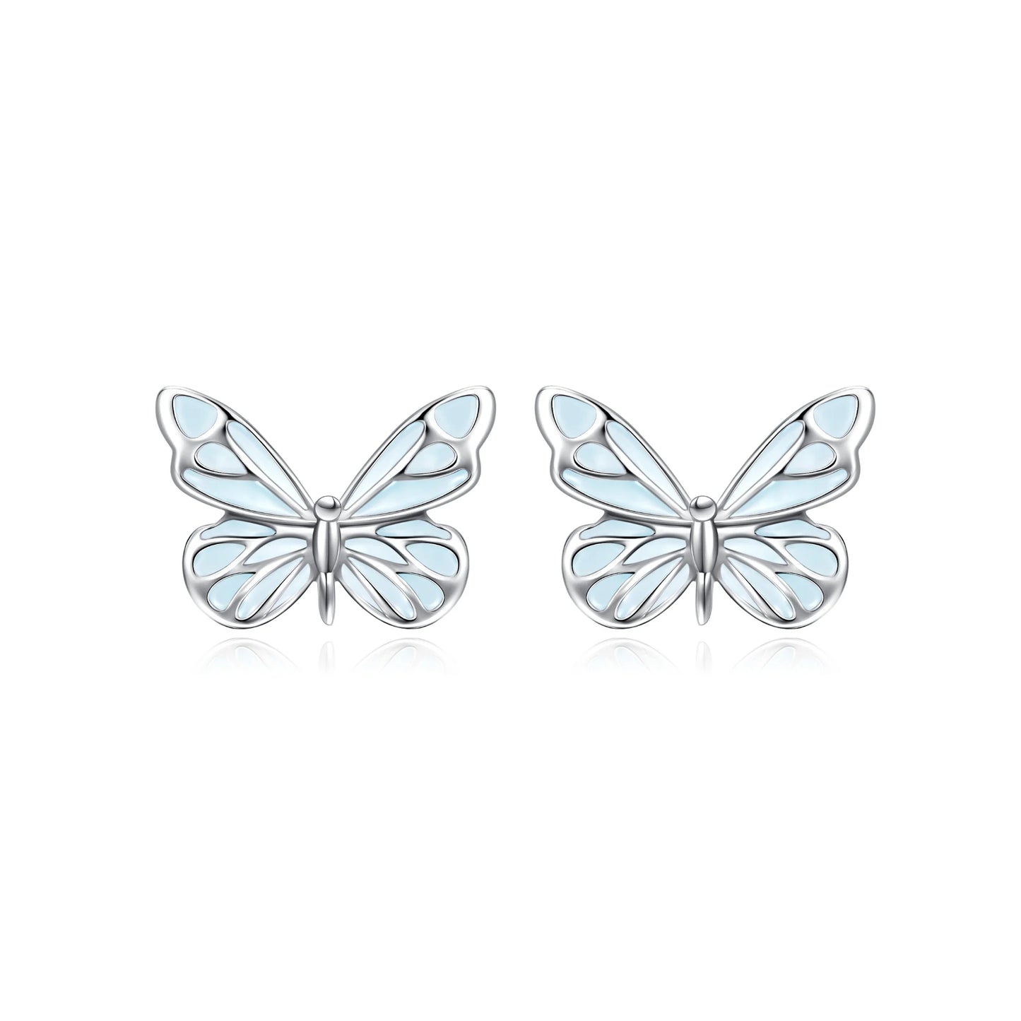 Mini&More. Butterfly Glow In The Dark Luminous Enamel Earrings