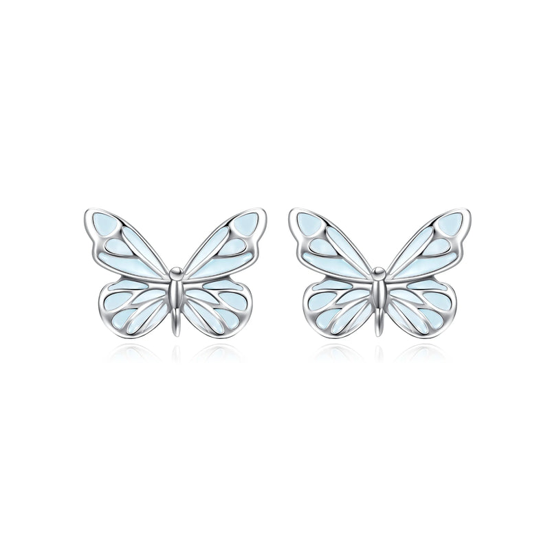 Mini&More. Butterfly Glow In The Dark Luminous Enamel Earrings