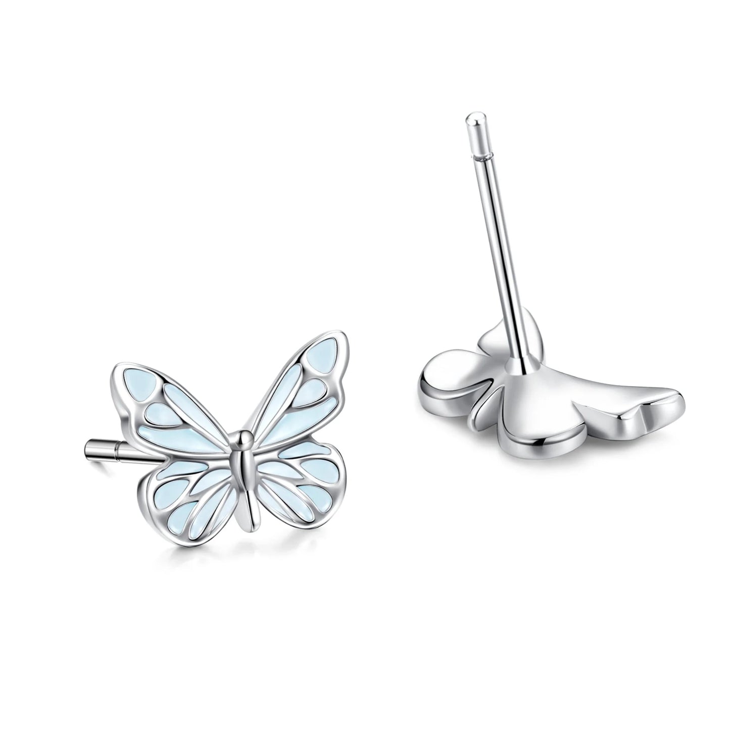 Mini&More. Butterfly Glow In The Dark Luminous Enamel Earrings