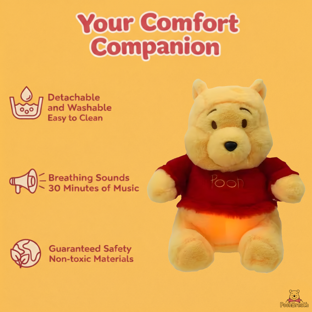 Mini&More - Breathing Pooh Plush for Anxiety