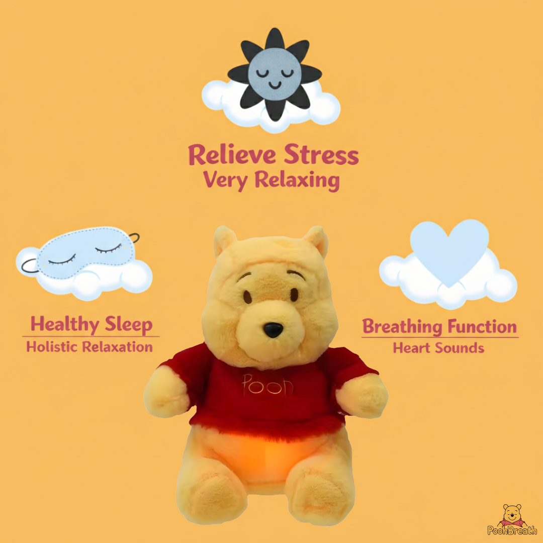 Mini&More - Breathing Pooh Plush for Anxiety