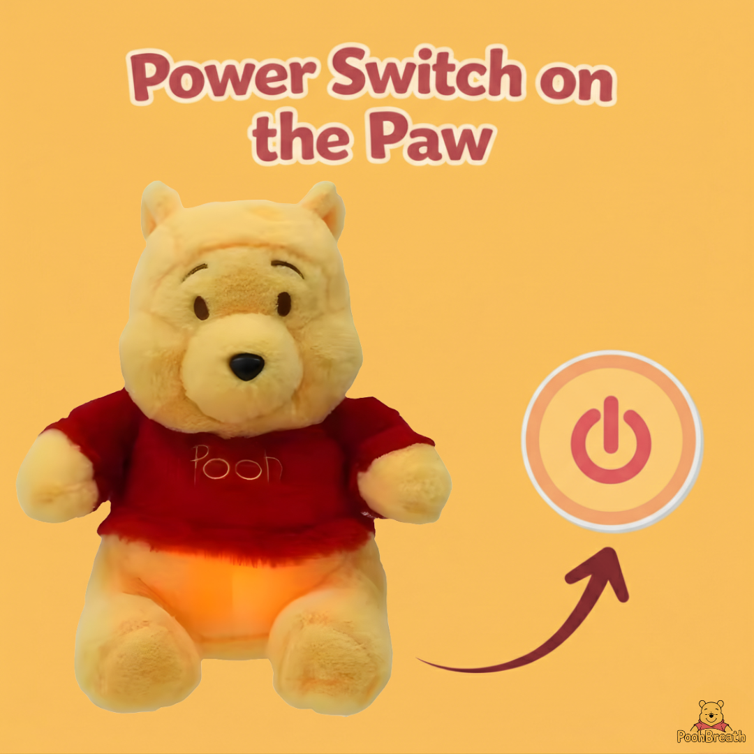 Mini&More - Breathing Pooh Plush for Anxiety