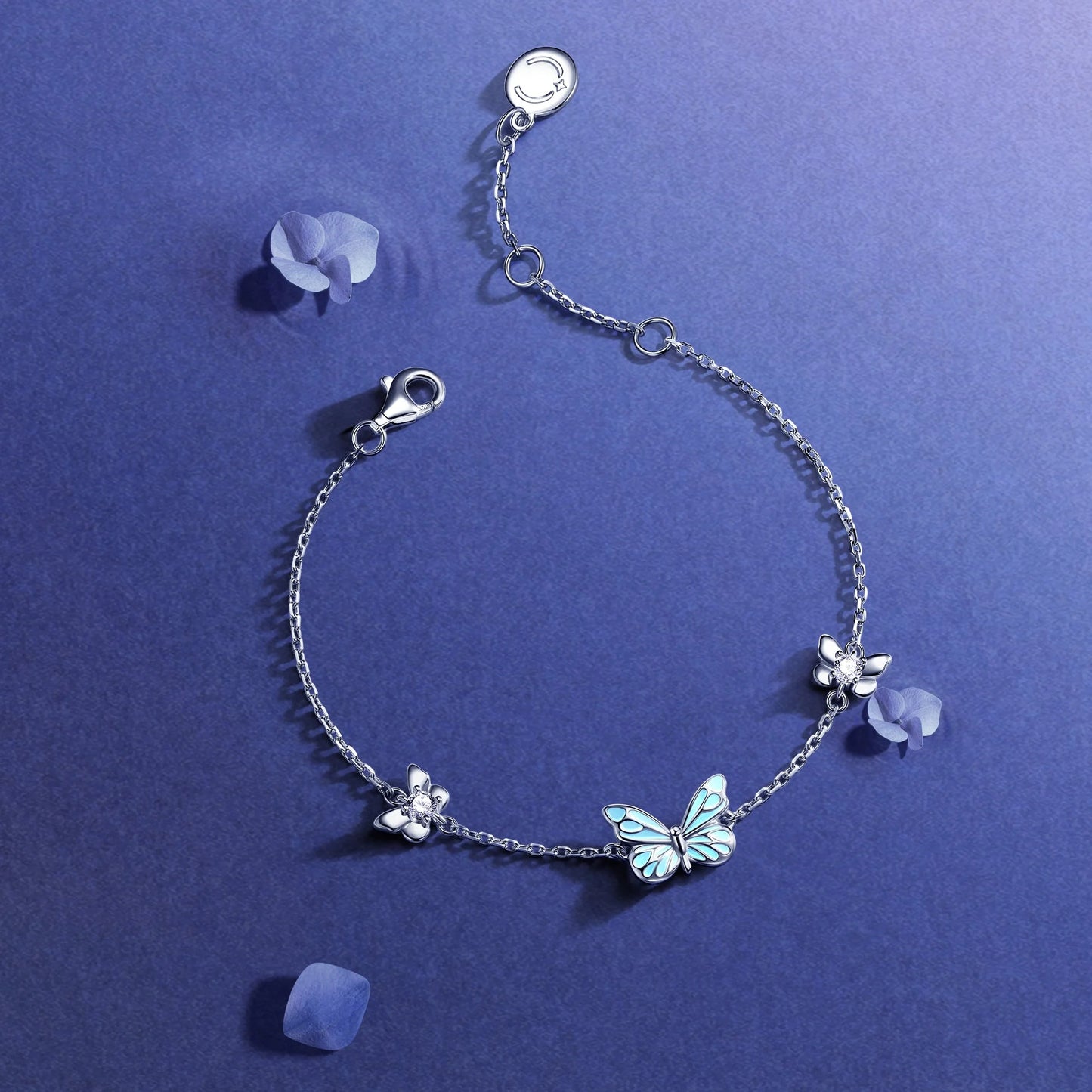 Mini&More. Butterfly Glow In The Dark Luminous Enamel Bracelet