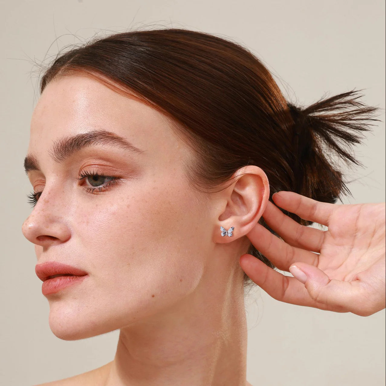 Mini&More. Butterfly Glow In The Dark Luminous Enamel Earrings